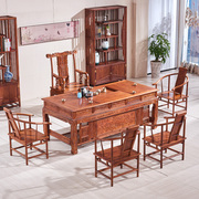 茶桌椅组合红木家具新中式刺猬紫檀实木泡茶桌花梨木功夫茶桌茶台