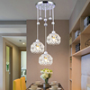 餐厅吊灯三头个性卧室创意过道简约饭厅灯现代轻奢水晶单头吊灯具