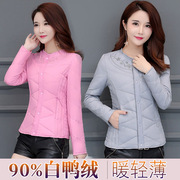 羽绒内胆女秋冬款中老年轻薄羽绒服内穿女款保暖加厚羽绒外套上衣