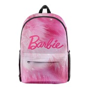芭比Barbie学生双肩包3D印花牛津布儿童书包3-6年级 旅行背包2023