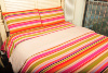 定制家居床上用品 双人标准床单220*240cm 条纹床单 粗布床单配件