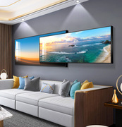 客厅沙发背景墙挂画地中海风格装饰画卧室床头叠加画海景墙面壁画