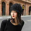 春秋帽子女薄款镂空包头帽(包头帽)针织时尚，套头帽韩版户外透气单层毛线帽