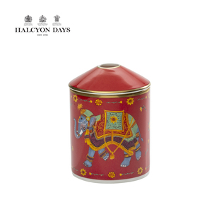 英国Halcyon Days喜庆印度象红系列家居香薰香氛蜡烛家用礼盒装