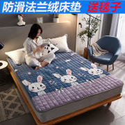 床上铺的毛毯垫法兰绒床褥垫防滑毛毯床单冬季珊瑚绒折叠毯子1.5m