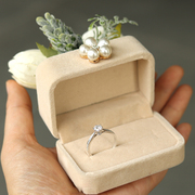 结婚交换创意对戒盒新郎新娘，求婚戒指盒森系婚礼，饰品盒子婚庆用品