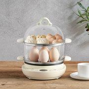小熊智能蒸蛋器煎蛋锅煮蛋器预约定时小型全自动插电早餐煎鸡蛋机