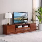 的实木电视柜1.6米中式小户型客厅现代简约2米卧室地柜家用电