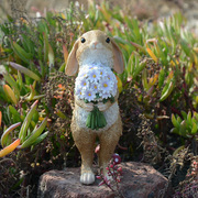 创意可爱卡通小兔子盆栽摆件家居装饰品女朋友生日情人节礼物
