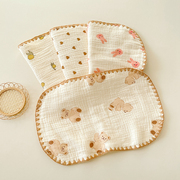婴儿云片枕0-6月新生儿，枕巾纯棉枕头吸汗夏防吐奶1岁宝宝平枕用品