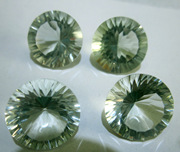 绿茶天然宝石oter其他清香新到绿水晶颜色，数量有限圆12mm切割
