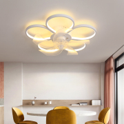 卧室风扇灯吸顶灯2023年t超薄一体吊扇灯家用餐厅电扇灯房间