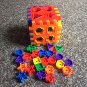 几何形状配对早教认知智力盒数字智慧屋宝宝益智儿童玩具积木