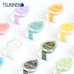 月猫橡皮章日本tsukineko进口水滴，多用纸用印台水滴艺术印泥