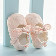 春秋婴儿鞋0-1岁女童软底女宝宝公主鞋3-6-12个月学步单鞋子(单鞋子)新