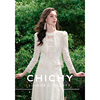 chichy新中式蕾丝两件套女24春季国风，高级感衬衫半身长裙套装