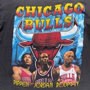1996芝加哥公牛Chicago Bulls罗德曼重磅vintage加大码短袖T恤