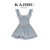 KAJIBU法式蕾丝设计感牛仔连衣裙女夏季洋气纯欲辣妹蓬蓬裙短裙子