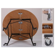 折叠餐桌家用饭桌小户型宿舍实木桌，创意简约圆形，易收纳(易收纳)可折叠圆桌