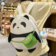 可爱熊猫包包大容量初中高中生，书包女jk少女，背包软妹大学生上课包