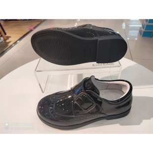 商场同款斯乃纳2020秋皮鞋真皮男童黑亮牛皮鞋SX0320782K