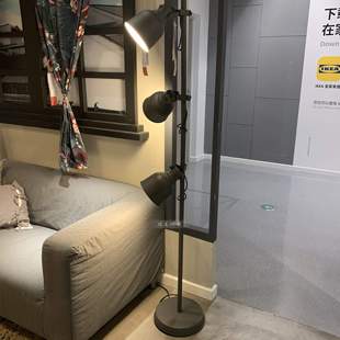IKEA宜家赫克塔3头落地灯北欧现代简约客厅沙发茶几书房个性