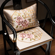 中式官椅防滑屁垫红木，沙发椅垫圈椅定制实木，家具茶桌茶椅太师椅