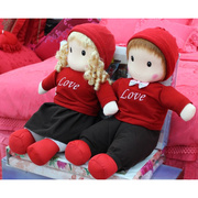 婚庆压床娃娃抱枕一对结婚情侣，娃娃毛绒玩具，公仔玩偶创意结婚礼物