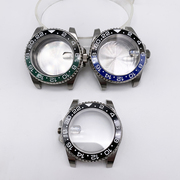 水鬼透底表壳gmt圈口机械手表，配件蓝宝石玻璃，28133804nh35机芯