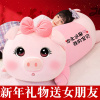 可爱猪猪大号玩偶抱枕，女生睡觉公仔床上布洋娃娃，毛绒玩具长条礼物