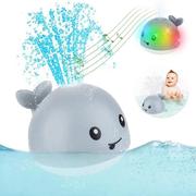 自动感应发光喷水球宝宝戏水儿童玩具电动灯光喷水鲸鱼洗澡玩具?