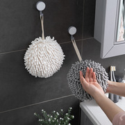 雪尼尔擦手巾 厨房卫生间挂壁式擦手球加厚超吸水多功能抹布