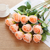 仿真玫瑰花束假花绢花塑料花，套装客厅装饰花干花餐桌摆件婚庆花艺