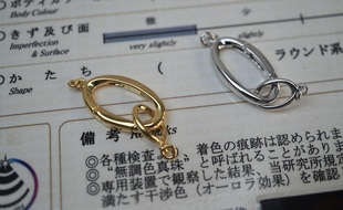 日产银制珍珠项链，扣配件日本饰品diy配件
