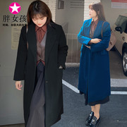 胖女孩微胖特大码韩版常规OL气质灯芯绒大衣2022春季洋气外套