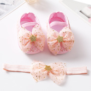 婴儿鞋春夏季0-1岁单鞋软底，不掉鞋新生儿，3-6-9月女宝宝洋气公主鞋