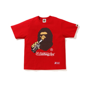 BEII&BAPE潮牌联名Coca-Cola儿童装猿头可乐短袖230G棉亲子T恤