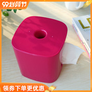 日本进口家用塑料纸巾盒卷，纸筒桌面创意抽纸筒，纸抽盒竖放卫生纸盒
