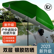 双层遮阳伞户外摆摊大伞太阳伞大型广告伞超大雨伞室外商用斜坡伞