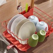 不锈钢碗碟架厨房置物架台面沥水，收纳架挂水杯杂物筷子架多功能
