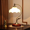欧式复古台灯创意主卧室床头灯，美式轻奢温馨浪漫调光现代客厅