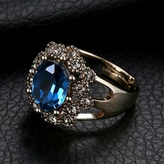 个性复古夸张装饰大戒指，女欧美宫廷水晶，食指指环戒指搭配饰