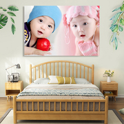 宝宝墙纸自粘背胶卧室，墙面装饰画儿童房，可爱婴儿壁画贴纸照片贴画
