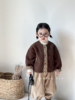 韩版冬季女童碎花羊羔，毛棉衣(毛棉衣)男宝宝洋气，厚实毛毛外套百搭棉袄