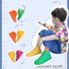 儿童帆布鞋2024春夏款韩版休闲鞋，男童女童鞋时尚高帮，糖果色鸳鸯鞋
