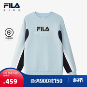 fila斐乐儿童服装，2024春冬男中大童卫衣套头卫衣