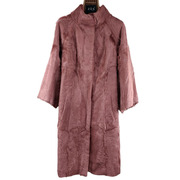 秋冬进口小托斯卡纳羊毛，皮毛一体女装皮草，外套中长款修身立领大衣
