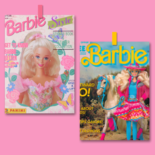 芭比公主barbie海报明信片美式复古杂志照片儿童房壁纸墙贴装饰画
