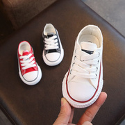 宝宝鞋子男小白鞋软底1-3岁2儿童女，婴儿春季鞋布鞋春秋小童帆布鞋