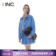 CHRISOU BY DAN IINC 23SS 春夏蓝色设计感植绒印花外套女